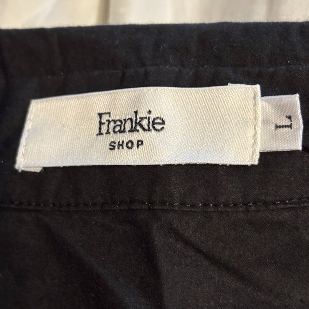 FRANKIE SHOP Women's Black Color 100% Cotton Blouse (Large) - Picture 6 of 16